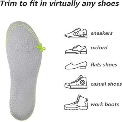 Unisex Grey Comfortable Athletic Insoles Pair for Formal and Sports Shoes :(39-45)