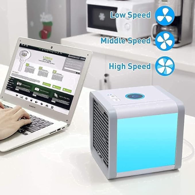 Mini Arctic Air Cooler (New 2023 Edition) Portable 3-In-1 Mini Cooler (Conditioner/Humidifier/Purifier) Air Cooler For Personal Space-New