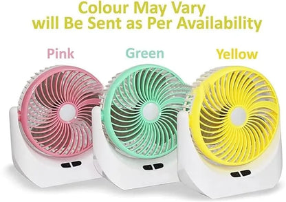 Rechargeable Desk Fan, Portable Table Fan,USB Fan, USB Battery Powered Quiet Personal Fan,3 Speed for Home Office Travel