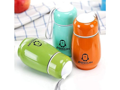 Penguin Thermos Bottle,Hot and Cold Water Bottle, Portable Thermos Bottle Vacuum Cup in Random Color (300 ML)