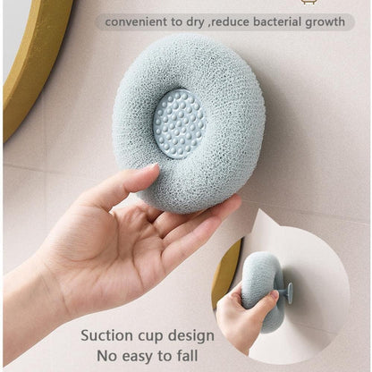 Bath Shower Sponges Set,Reusable Exfoliating Loofahs Shower Balls with Sucket,Easy to Hanging&Washing,Skin Care Shower Sponges Scrub Mesh Body Beauty Brush Ball for Women Men