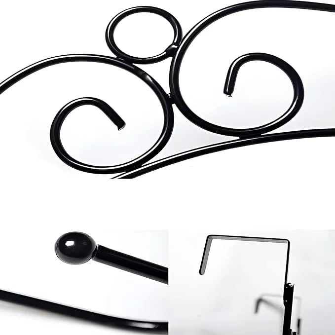 Over The Door Hanger Rack 7 Hooks Decorative Ognazier Hook Rack Stylish Door Hanger Door Hook Hangers With 7 Hooks,Metal Hanging Rack For Home Office Use