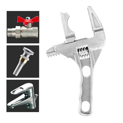 Short Shank Large Opening Wrench 6-68mm Adjustable Wrench Bathroom Spanner Wide Jaw Ultra-thin Wrench Fit for Bathroom Kitchen Sink Washbasin Tube Nut