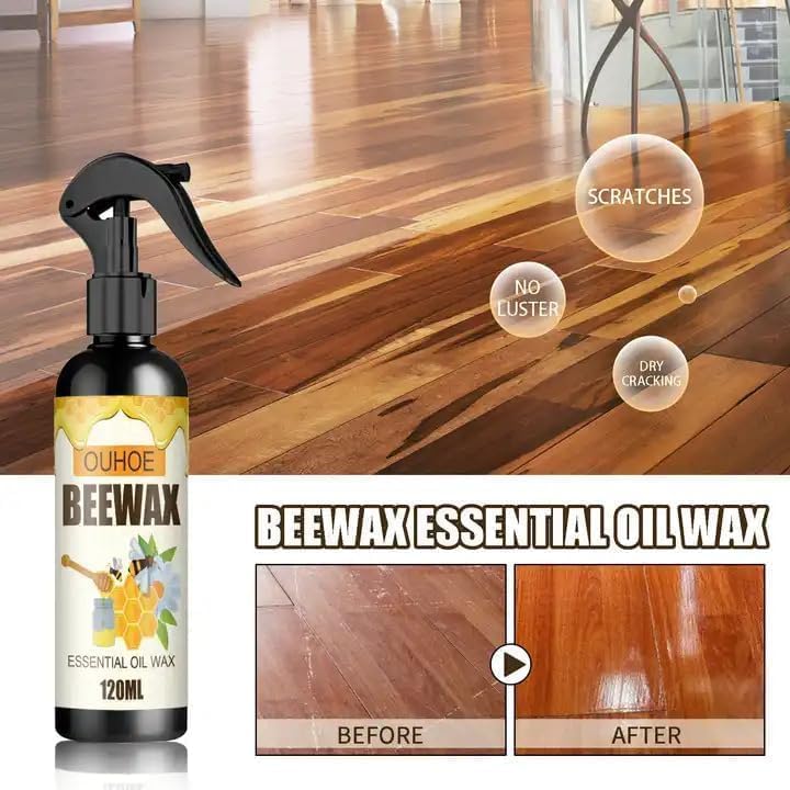 Beeswax Natural furniture polish and cleaner (120ML Each) Furniture Polish & Cleaner for Shelves, Doors, Tables, chairs, For Wood Seasoning & Furniture Care