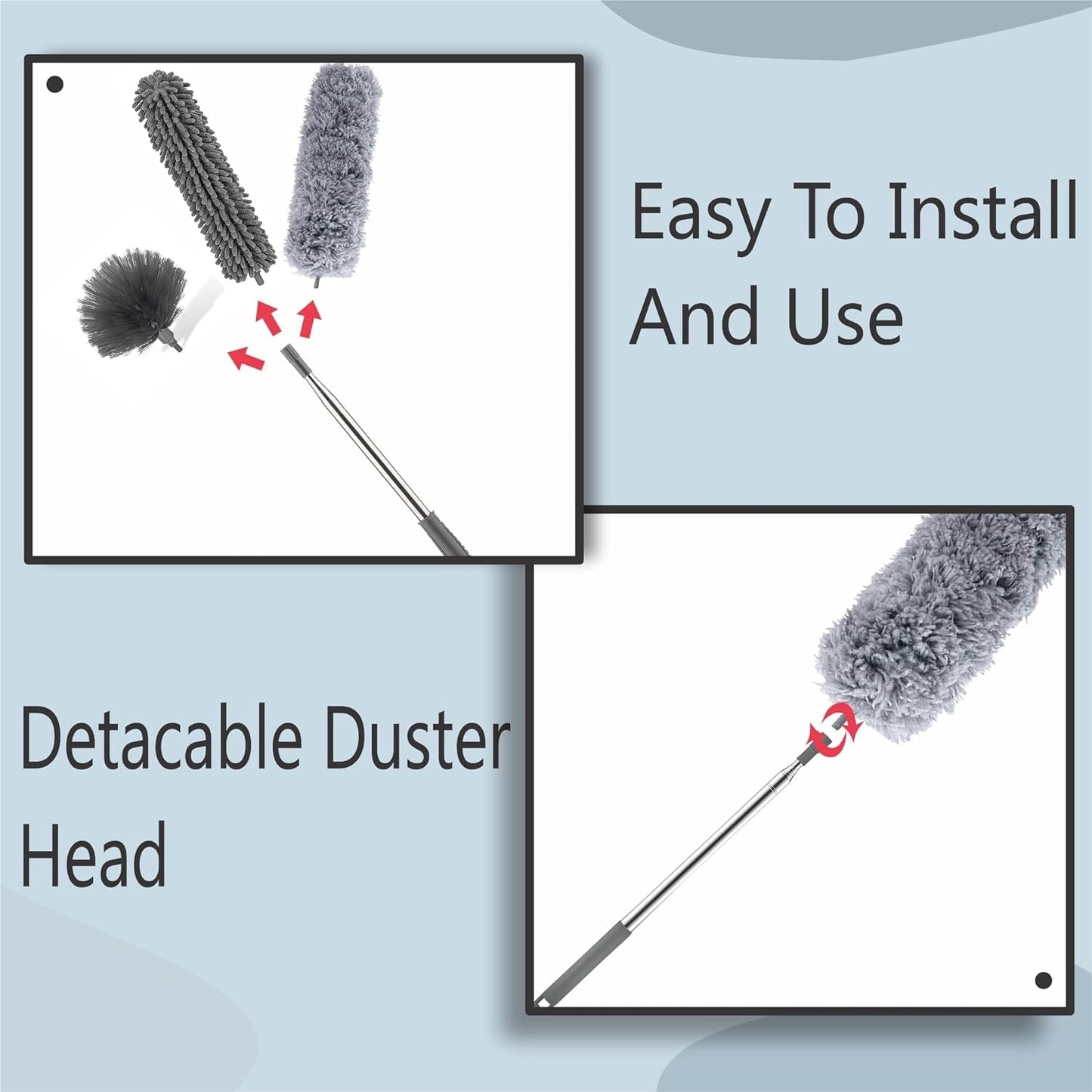 4PCS FEATHER DUSTER CLEANING SET