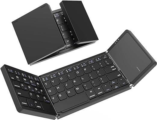 Folding Bluetooth MINI Keyboard Wireless With Mouse Touchpad Pad Suitable Android/Windows Tablet