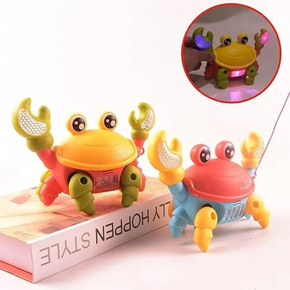 miloni usa Crab Baby Toy Crawling with Music and LED Light