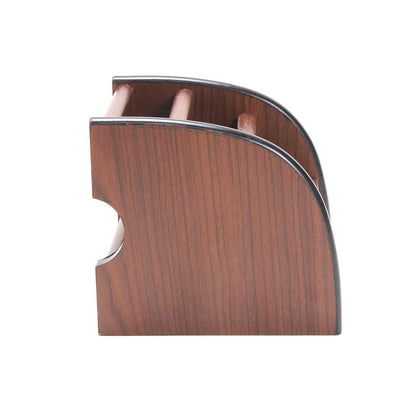 WOODEN PEN STAND ROUND