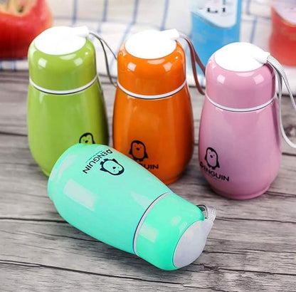 Penguin Thermos Bottle,Hot and Cold Water Bottle, Portable Thermos Bottle Vacuum Cup in Random Color (300 ML)