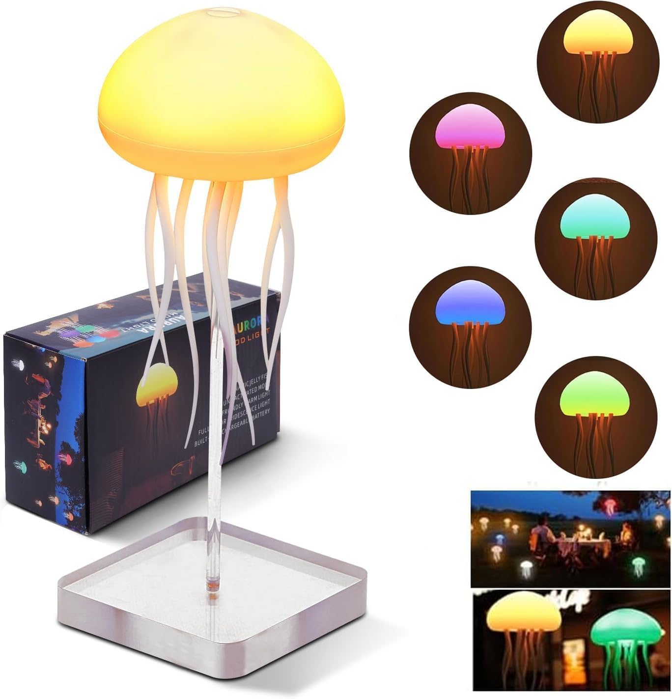 LED Cute Jellyfish Night Light