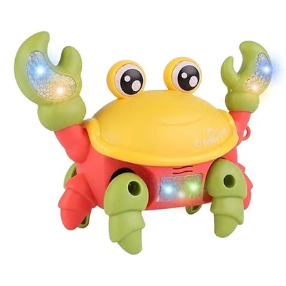 miloni usa Crab Baby Toy Crawling with Music and LED Light