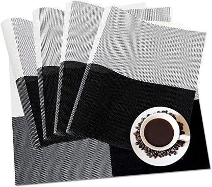 TABLE MAT BLACK WHITE (4PCS)