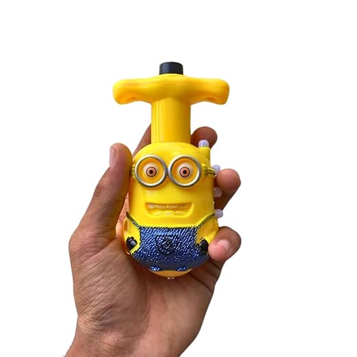 Minion Spinning Top Magic Latto Toy Flashing Plastic Magic Lattoo Top Toy with LED Lights Music Non-Toxic Safe Spinning Top Attractive Toy Laser Toys Kids(Multicolor) (Spinning Top)