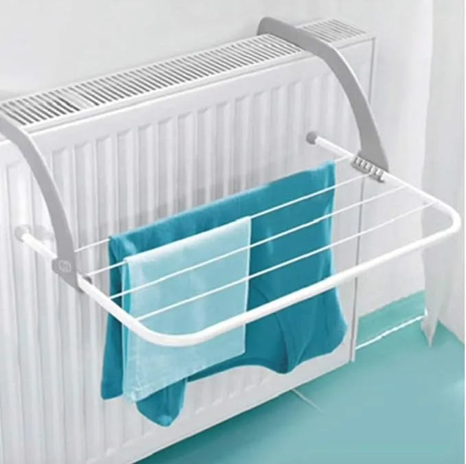 Clothes Drying Rack Shelf Balcony Window Laundry Hanger Clothing