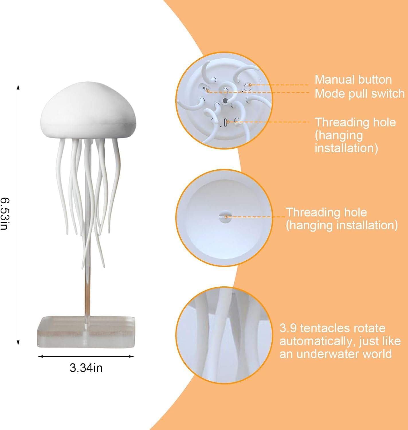 LED Cute Jellyfish Night Light