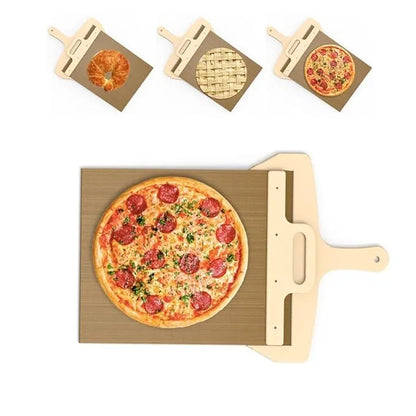 Sliding Pizza Peel, Pizza Paddle With Handle - Sliding Pizza Shovel Slide,