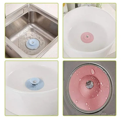 2 in 1 Hair Catcher Button || Drain Stopper Filter || Kitchen Sink use