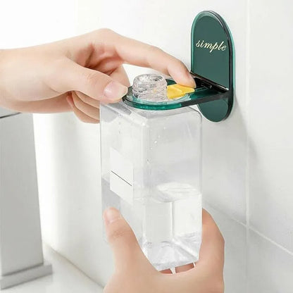 Shower Gel Bottle Rack Hook Bracket, Adjustable Wall Mounted No Drilling Adhesive Paste for Shampoo, Sanitizer Bottle Holder