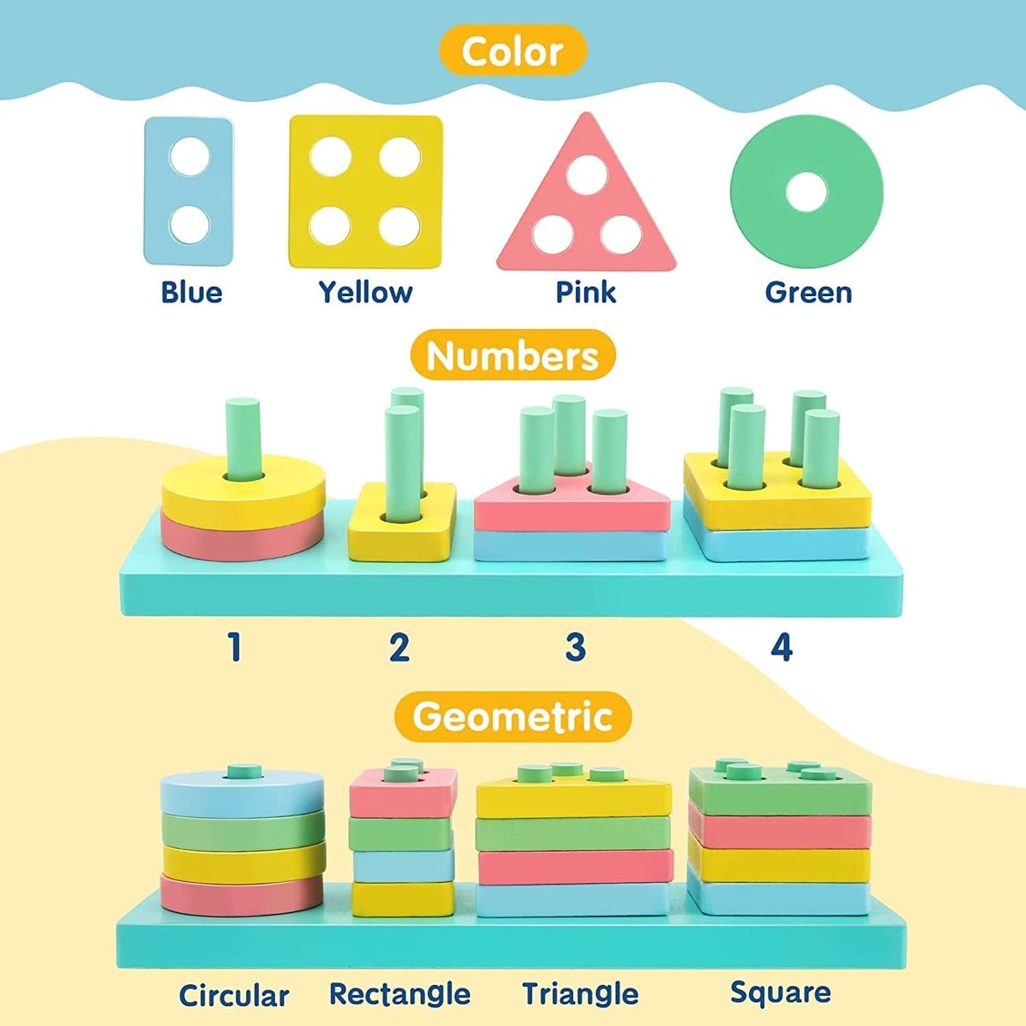 WOODEN SHAPE SORTER BLOCK