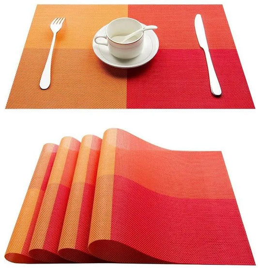 TABLE MAT ORANGE 4 psc