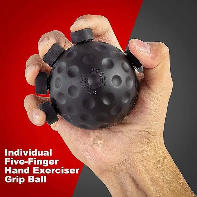 Ultimate Finger Hand Strengthener Grip - Adjustable Resistance Hand Balls Gripper Exerciser Strength Trainer for Forearm Guitar Training Musician Rock Climbing Therapy