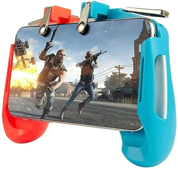 2 in 1 Mobile Remote Controller Gamepad Holder Joystick Triggers L1 R1 Shoot Aim Button Random Color