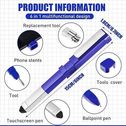 4-in-1 Touch Pen Set with Mobile Holder, Screwdriver Kit, and Ballpoint Pen - Ultimate Multifunctional Tool