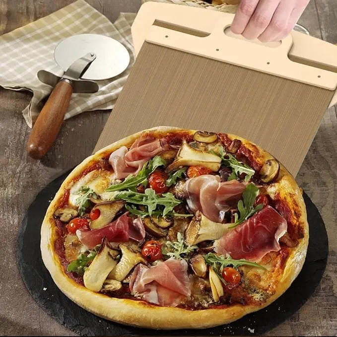 Sliding Pizza Peel, Pizza Paddle With Handle - Sliding Pizza Shovel Slide,