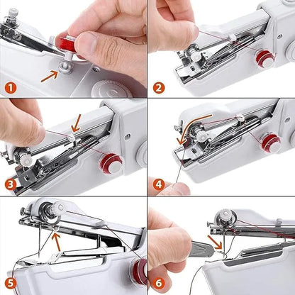 Electric Handy Stitch Handheld Sewing Machine For Emergency Stitching | Mini Hand Sewing Machine Stapler Style | Silai Machine | Home Tailoring | Hand Machine | Mini Silai | (A1)