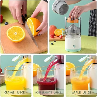 Rechargeable Citrus Juicer, Orange Juicer Squeezer, Mosambi Juicer, Wireless Portable Juicer Blender with USB Charging Electric Fruit Juicer Machine for Travel & Kitchen purpose