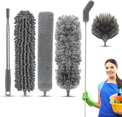 4PCS FEATHER DUSTER CLEANING SET