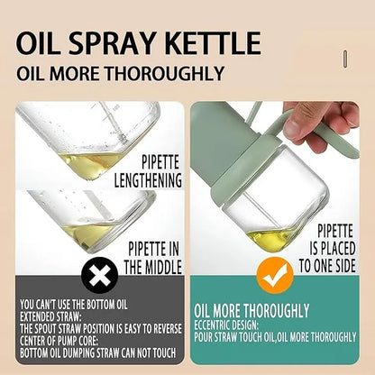 Oil Sprayer For Cooking, 180Ml Glass Olive Oil Sprayer Mister, Olive Oil Spray Bottle, Kitchen Gadgets Accessories For Air Fryer, Canola Oil Spritzer, Widely Used For Salad Making