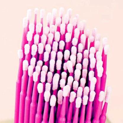 100Pcs Cotton Swab Women Makeup Beauty Tool Cleaning Cotton Swabs Medium Pink