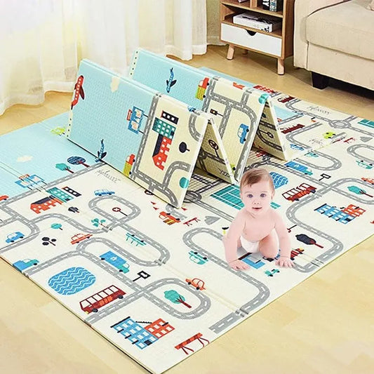 Baby Folding Mat Play Foam Crawl Waterproof Portable Kids Baby Toddler Outdoor Or Indoor Use