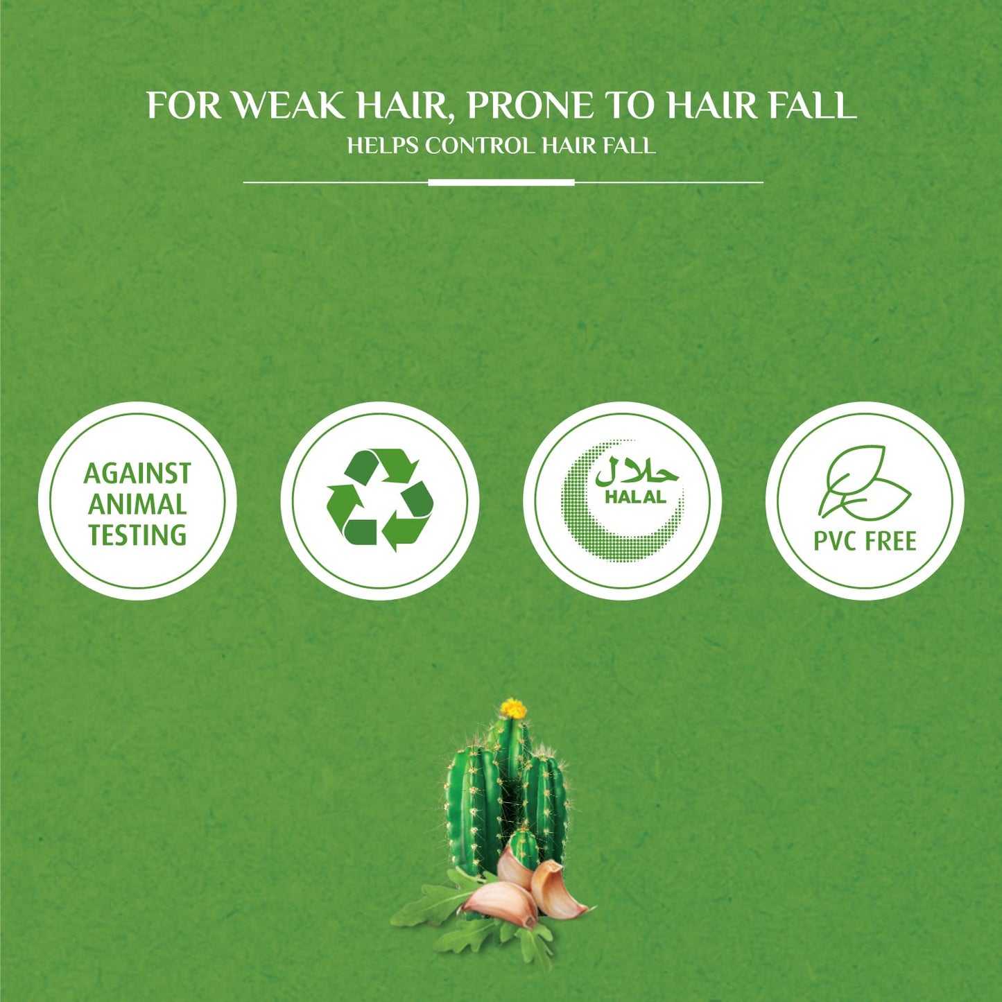 Vatika Cactus & Gergir Shampoo Hair Fall Control, 400 ml