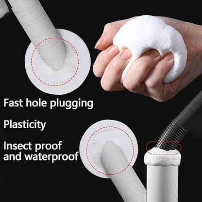 Sealing Cement Airs Conditioner Clay Sealant White Sewer Mending Plasticine Waterproof Cements Repair, Fill Holes, Cracks, Gaps and Voids Around Windows, Doors, Pipes,2 Pcs