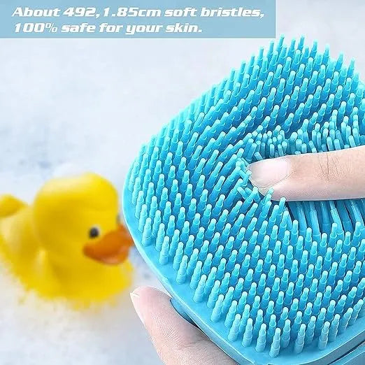 Body scrubber for bathing silicone bath body brush body bath brush bathing brush dry brush silicone gel shower gel Body scrubber sponge scrubber for shower Bath sponge brush