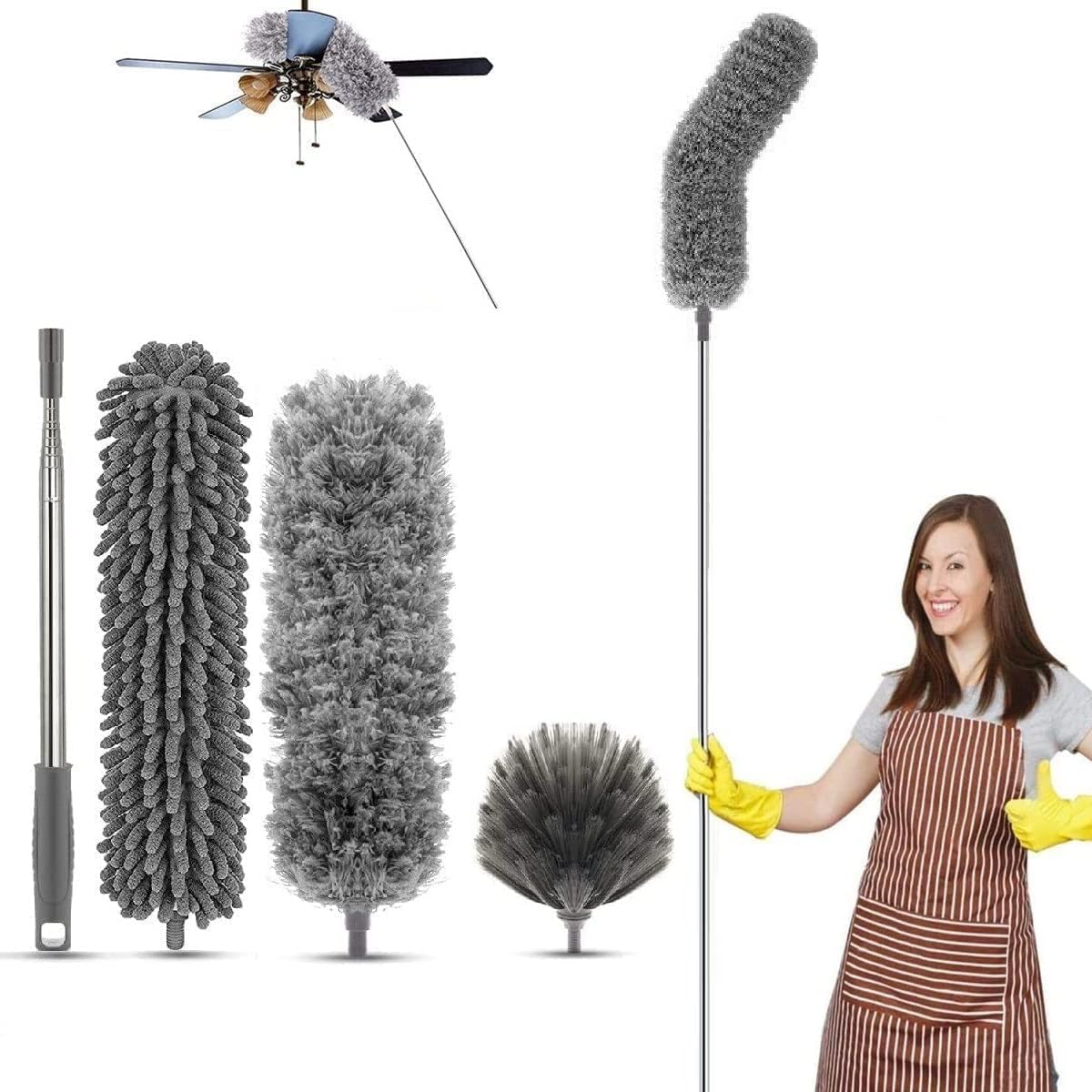 4PCS FEATHER DUSTER CLEANING SET