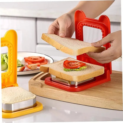 Uncrustables Sandwich Cutter and Sealer, Sandwich Cutters for Kids Lunch, Sandwich Maker Decruster for Kids Bento Box, Stainless Steel Baking Tools, Mold