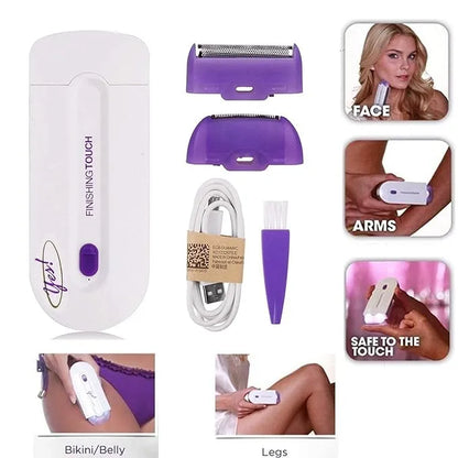 Finishing Touch Rechargeable Instant Painless Facial Body, Hair Remover Trimmer, Hair Remover Machine For Men And Women & Facial Hair Removal Tool For Women