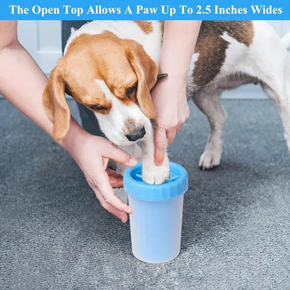 Dog Paw Washing Cup Pet Paw Cleaner Portable Dog Paw Washer with Soft Silicone Bristles for Quickly Cleaning Pets Muddy Feet Color May Vary Paw Cleaner (Medium)