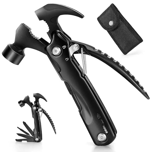 12-in-1 Multi-Functional Hammer, Survival Portable Multitool with Hammer