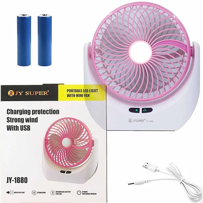 Rechargeable Desk Fan, Portable Table Fan,USB Fan, USB Battery Powered Quiet Personal Fan,3 Speed for Home Office Travel