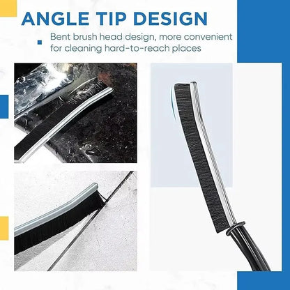 Gap Cleaning Brush, Multifunctional Angle Gap Brush Tool for Window Track, Sink, Bathroom Shower Floor, Deep Tile Joints, Kitchen, Door Home Grout Cleaning Long Handle Groove Dust Cleaning Brushes