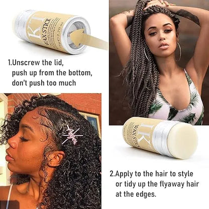 Hair Wax Stick for Hair Styling Wax Stick Non-greasy Styling Wax | Hair pomade stick for Women Flyaways and Edge Frizz Hair | Slick Stick for Hair | Hair stick for frizzy hair