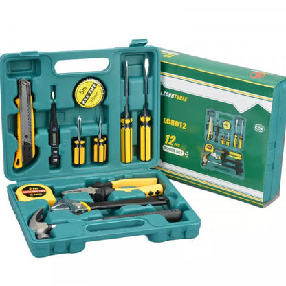 12 PC HOUSEHOLD TOOL BOX