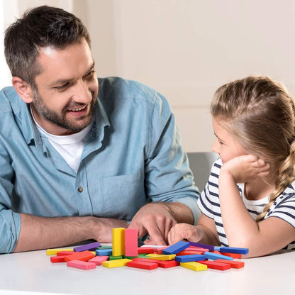 Wooden Blocks | Tumbling Tower Toys with Dices | Stacking & Balancing Games