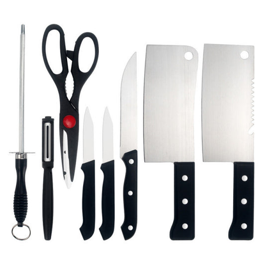 Stainless Steel Kitchen 8-Pcs Knife Set for & Scissor Vegetable & Meat Cutting(Multi) (8 Piece Set)