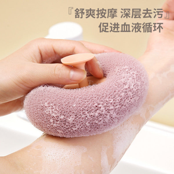 Bath Shower Sponges Set,Reusable Exfoliating Loofahs Shower Balls with Sucket,Easy to Hanging&Washing,Skin Care Shower Sponges Scrub Mesh Body Beauty Brush Ball for Women Men