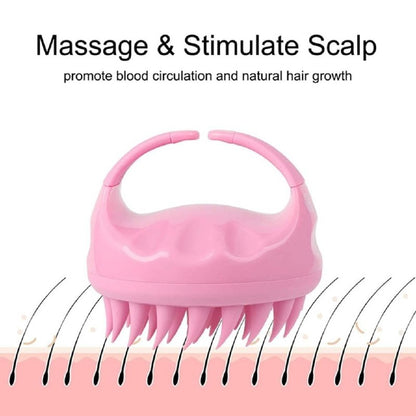 MILONI USA Hair Scalp Massager Shampoo Brush with Soft Silicone Bristles for Anti Dandruff, Exfoliating with Scalp Care Manual Head Massager, Multicolor (Hair Scalp Massager)